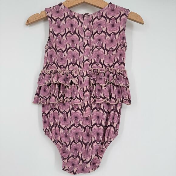 Kate Quinn Baby Purple Ruffle Bubble‎ Romper 6-12 months - Picture 5 of 5